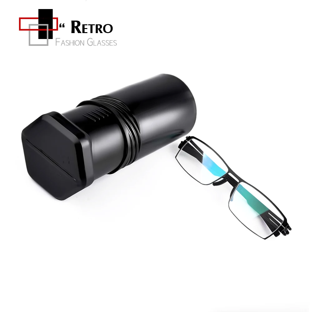 2023 High Quality Alloy Square Optical Prescription Glasses Frames Handmade Screwless Business Eyeglasses Myopia Reading Eyewear