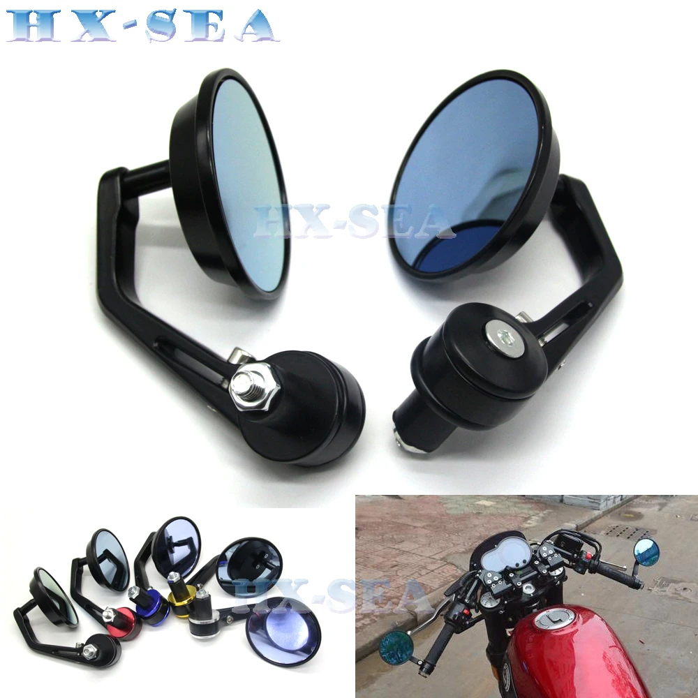 Motorcycle Mirror CNC Aluminum Handle Bar End Rearview Side Mirrors