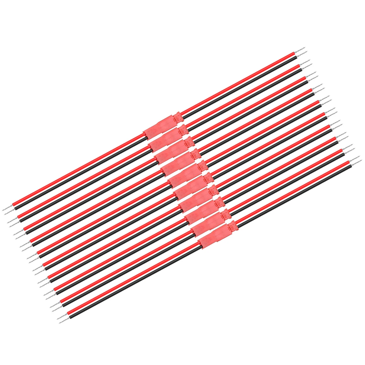 

20pcs High Quality 2Pin Male Female Connector Plug Cable Wire For Battery LED Lights JST Connectors 100mm Length