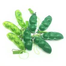 Edamame – porte clés anti Stress, jouet éducatif, décompression, cadeau pour enfants et adultes
