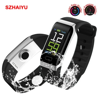 

Fitness Tracker Waterproof Smart Bracelet Blood Pressure Monitor Bluetooth Wristband Pedometer Smart Watch Android IOS