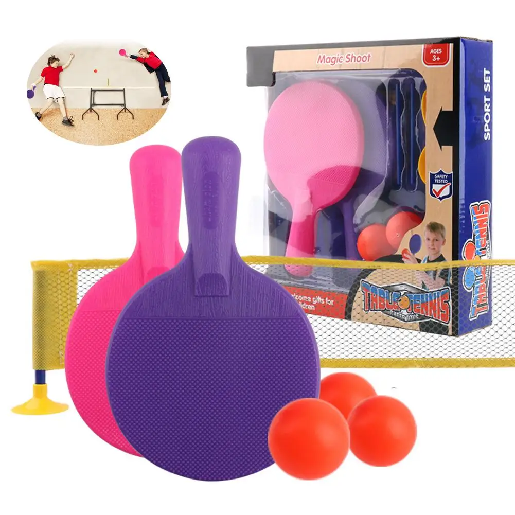Table Tennis Set with Net Ping Pong Paddle Retractable for Children Kids Indoor Outdoor Sport Toys | Игрушки и хобби