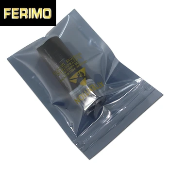 

300Pcs/lot Wholesale Mark Printed Anti Static Zip Lock Package Bag Plastic Electronics Data Line Storage Zipper Packing Pouch