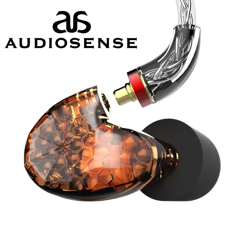 Наушники AUDIOSENSE T180 PRO Knowles Single BA IEM съемные наушники MMCX 8 нитей 19 ядер SCX провод Hi Fi