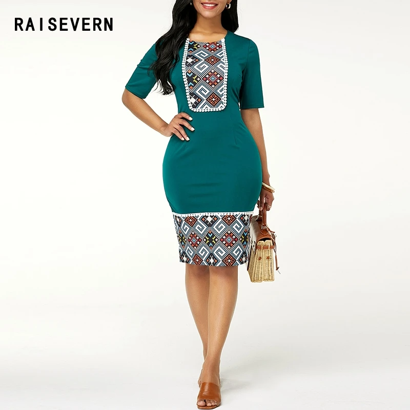 straight midi dress with sleeves