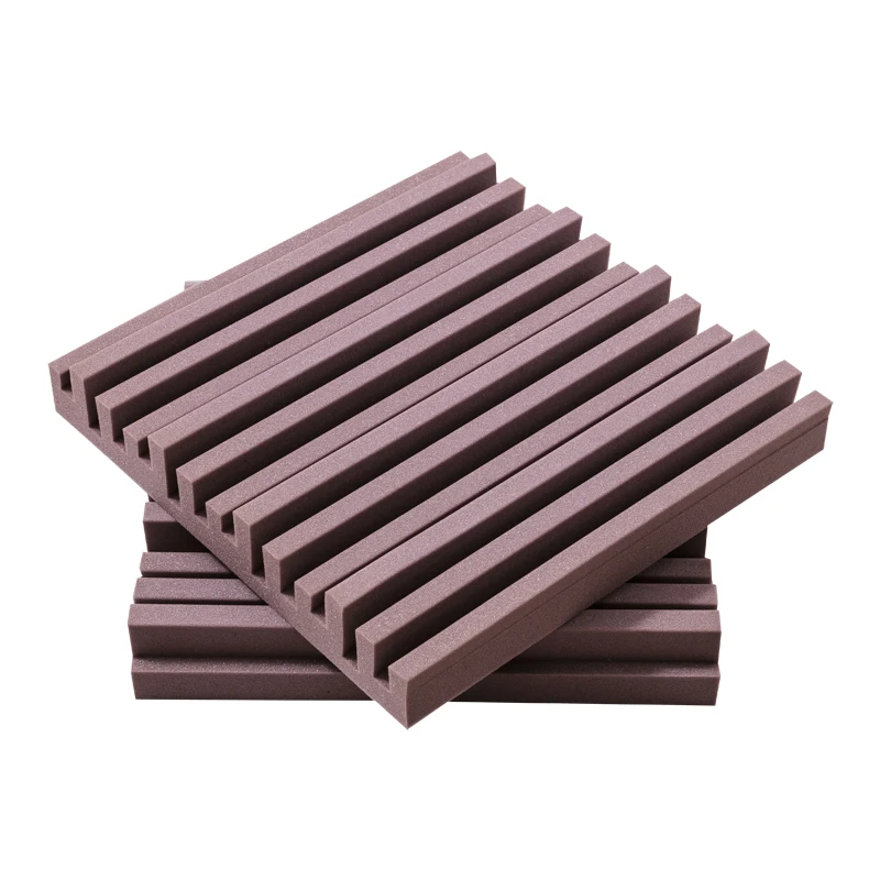 32PCS/Pack High Density 0.15kg/pc 50x50x5cm Fluted Shaped Soundproof Acoustic Foam Studio Sound-Absorbing Panel | Дом и сад