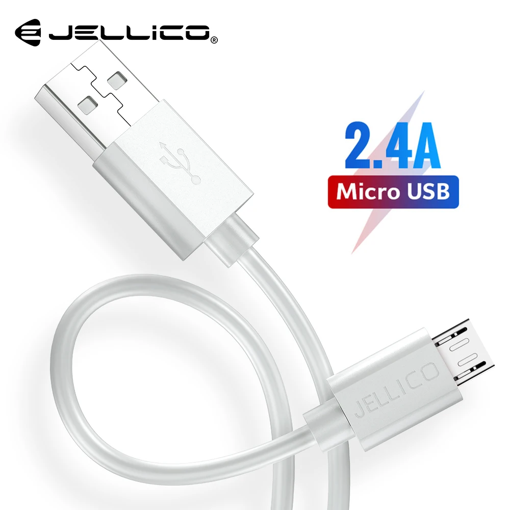Кабель Micro USB Jellico 2 4 А для быстрой зарядки 1 м|Кабели мобильных телефонов| |
