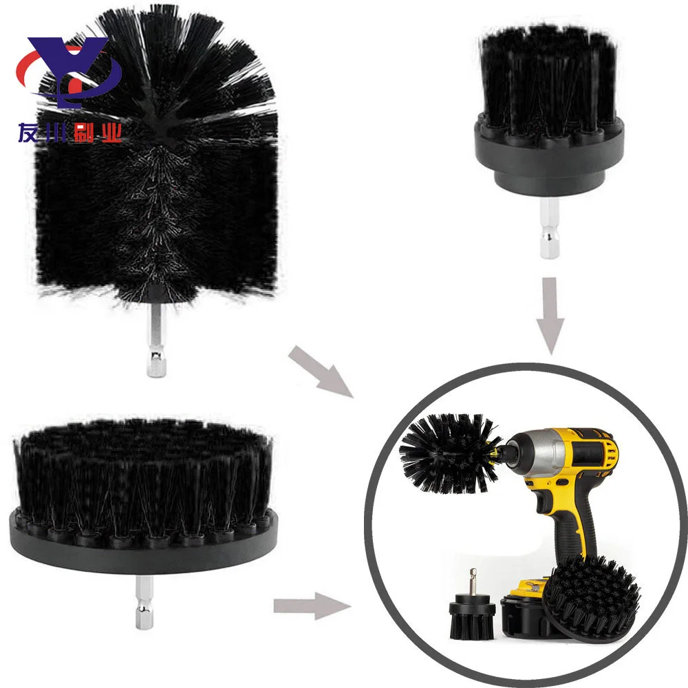 Электрическая щетка для чистки сверл Электрический инструмент для очистки пластиковой проволоки дисковая кисть для труб Amazon электрическая насадка в виде Щетки Набор