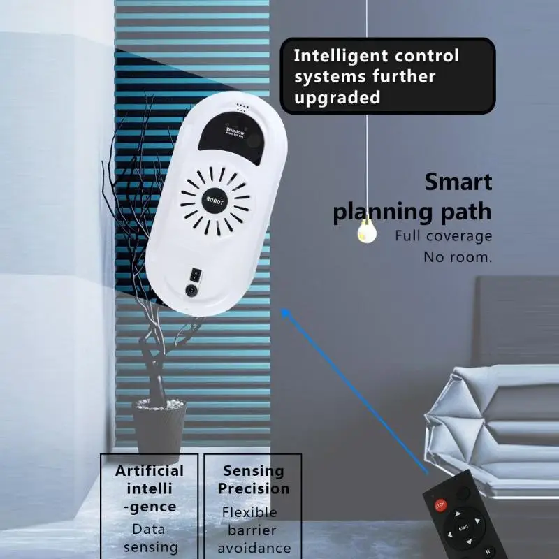  Smart Window Cleaner Robot Vacuum Cleaner Remote Control Window Washing Glass Cleaning Machine 100- - 4000424200457