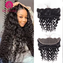 

Richgirl 14-24 Inch Deep Wave 2X6 4X4 5X5 6X6 Lace Closure Pre Plucked Curly Human Hair 13X4 Frontal Free/Middle Part On Sale