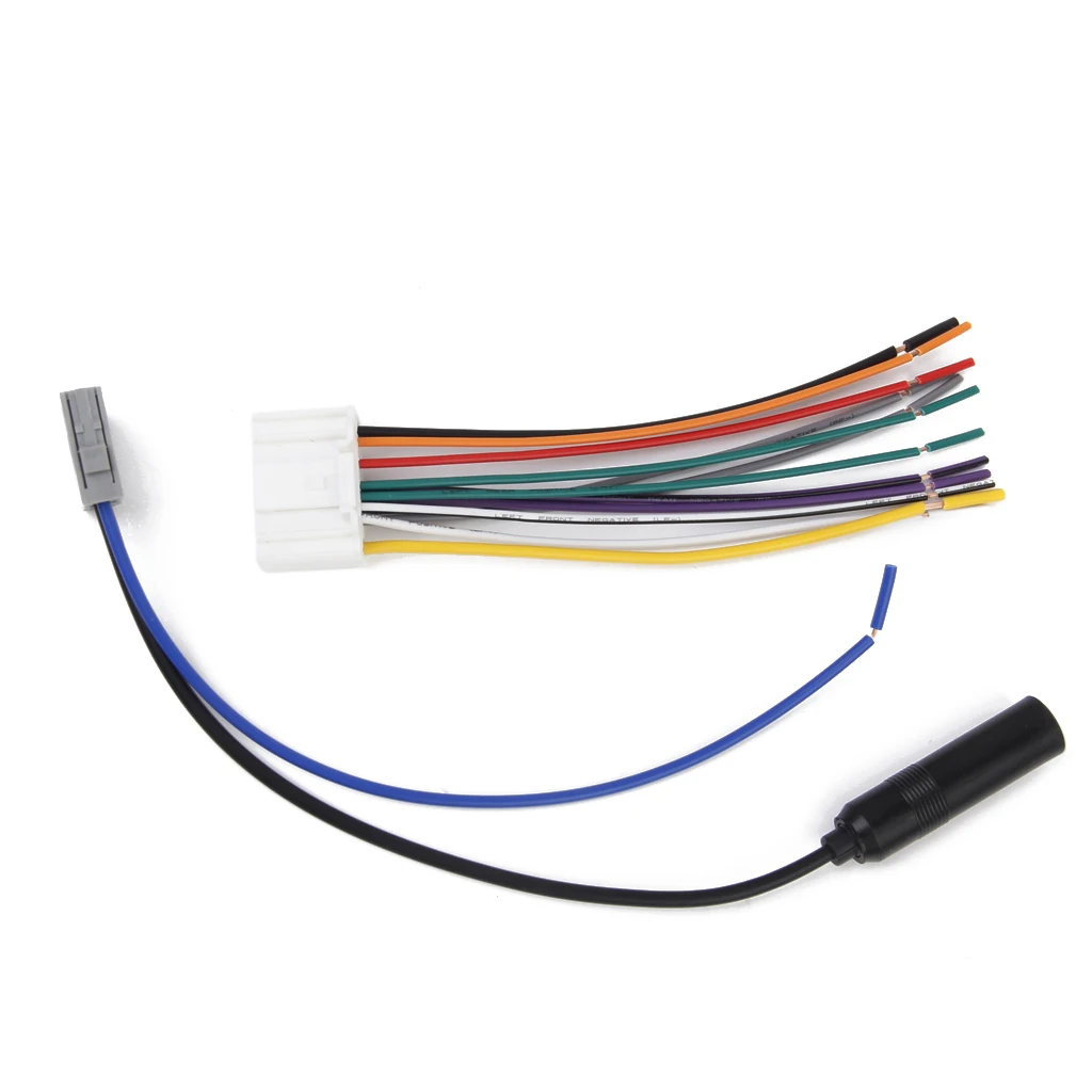 Car Stereo Radio Audio Wiring Harness Cable with FM Antenna for Nissan Versa