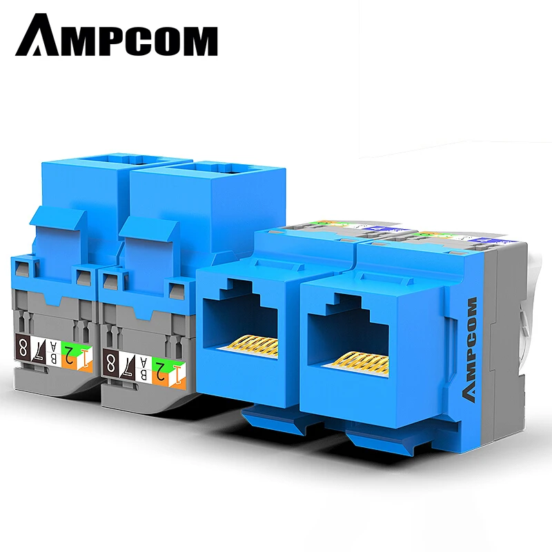 AMPCOM 10 шт. CAT5e инструмент без разъема для ключей, RJ45, самоблокирующийся Cat5e модуль для ключей, адаптер без дырокол, инструменты, требуемые соед... AMPCOM 10 шт. CAT5e инструмент без разъема для ключей, RJ45, самоблокирующийся Cat5e модуль для ключей, адаптер без дырокол, инструменты, требуемые соед...