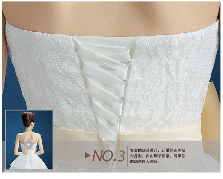 Vestido De Noiva Новое поступление кружевное бальное платье без рукавов без бретелек Свадебные платья на шнуровке Элегантное свадебное платье с поясом
