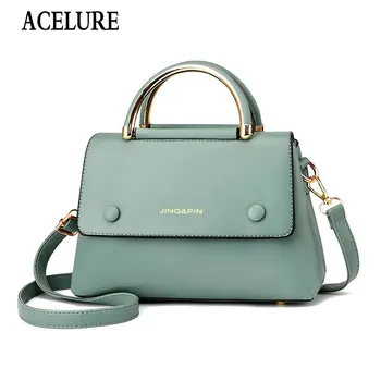 

ACELURE Vintage PU Leather Hard Handle Handbags Women Bags Designer Handbags High Quality Shoulder Bags for Women Ladies Purse