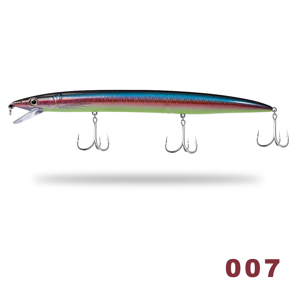 Hunthouse fishing jerkbait lure minnow jerkbait sea lure long casting minnow floating pesca fishing tackle seabass - Цвет: 007