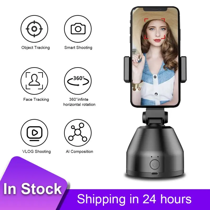 

360Â° Rotation Smart Innovative Object Tracking Face Tracking Shooting Videos Gimbal Controlled By Souing APP PK Apai Genie 360