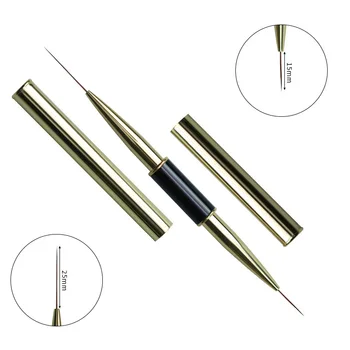 Dual End Nail Art Stripes Lines Liner Painting Brush