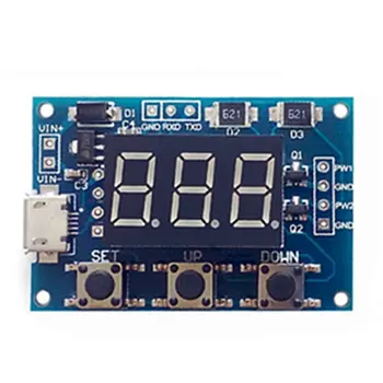 

Power Independent PWM Signal Generator 2 Channel Dual Way Digital LED Duty Cycle Pulse Frequency Board
