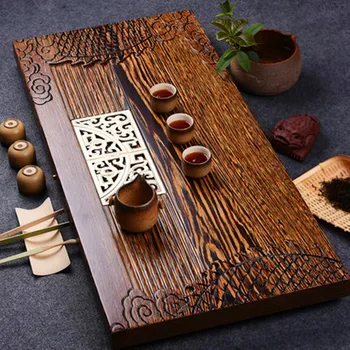 

Whole Chicken Wings Wooden Tea Tray Large Solid Wood Tea Haigong Kung Fu Teaset Drainage Tea Tray mahogany Retro Tea Table