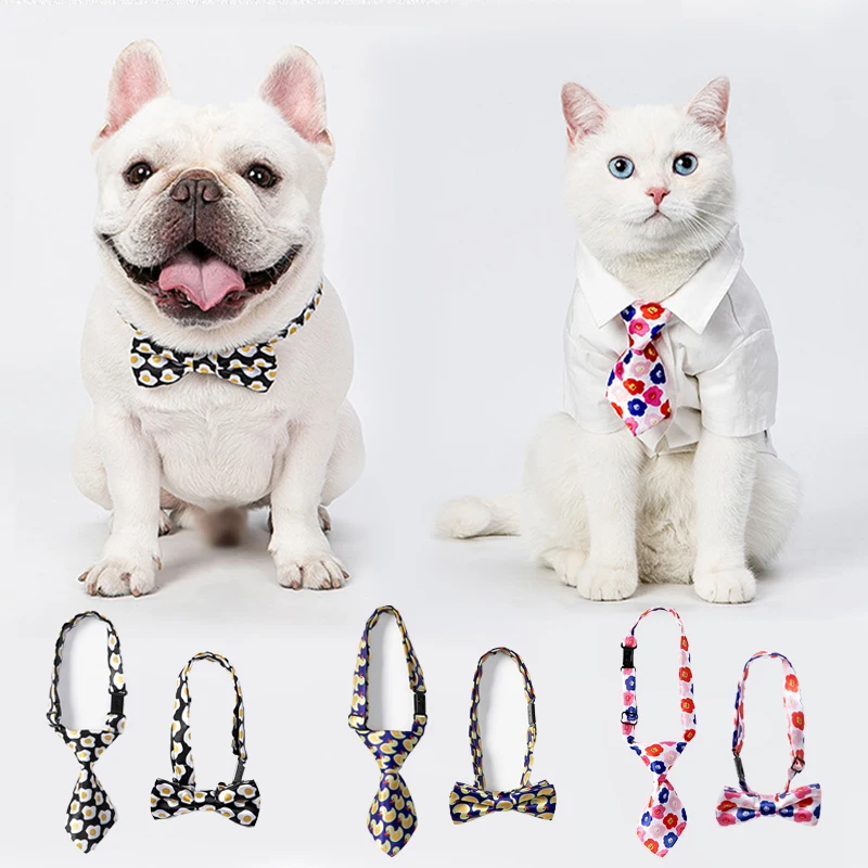 

Dogs Accessories For Cats Dog Bow Tie Collar Grooming Hair Bows Butterfly Ribbon Things Fashion Young Goods Pet French Bulldog