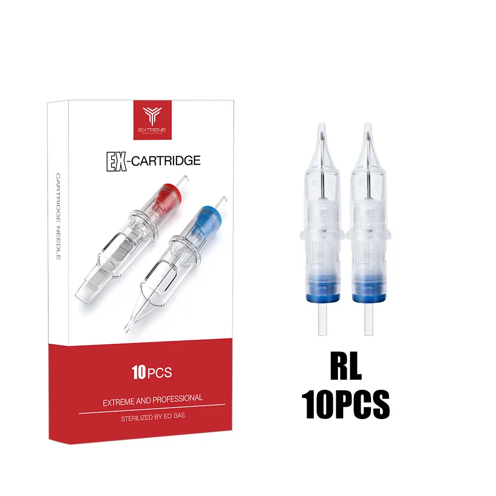 Disposable 10 Pcs Tattoo Cartridge Needles Rl Sterile Needle For Rotary