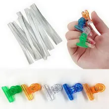 Набор для ремонта ногтей из стекловолокна с крепежным зажимом для УФ-геля DIY Гвозди из белого акрила для наращивания ногтей