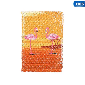 

78 Sheets/piece Creative Colorful Sequins Flamingos Notebook Fashion Daily Notepad School Office Notebook