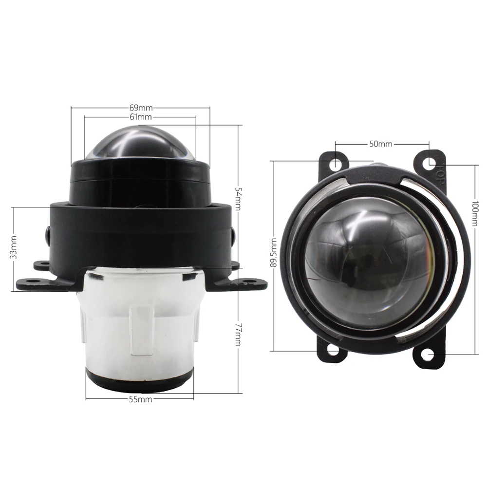 Автомобильные 2 5 дюймовые линзы проектора Bi Xenon Kit H11 кристально чистые