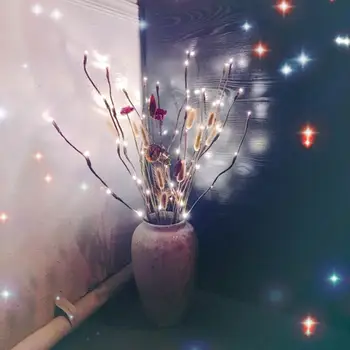 

Beauty 20 LED Simulation Tree Light Fairy Branch Twig Branch Decoration With LED Fairy Lights Holiday Lighting Home Decro Lamps