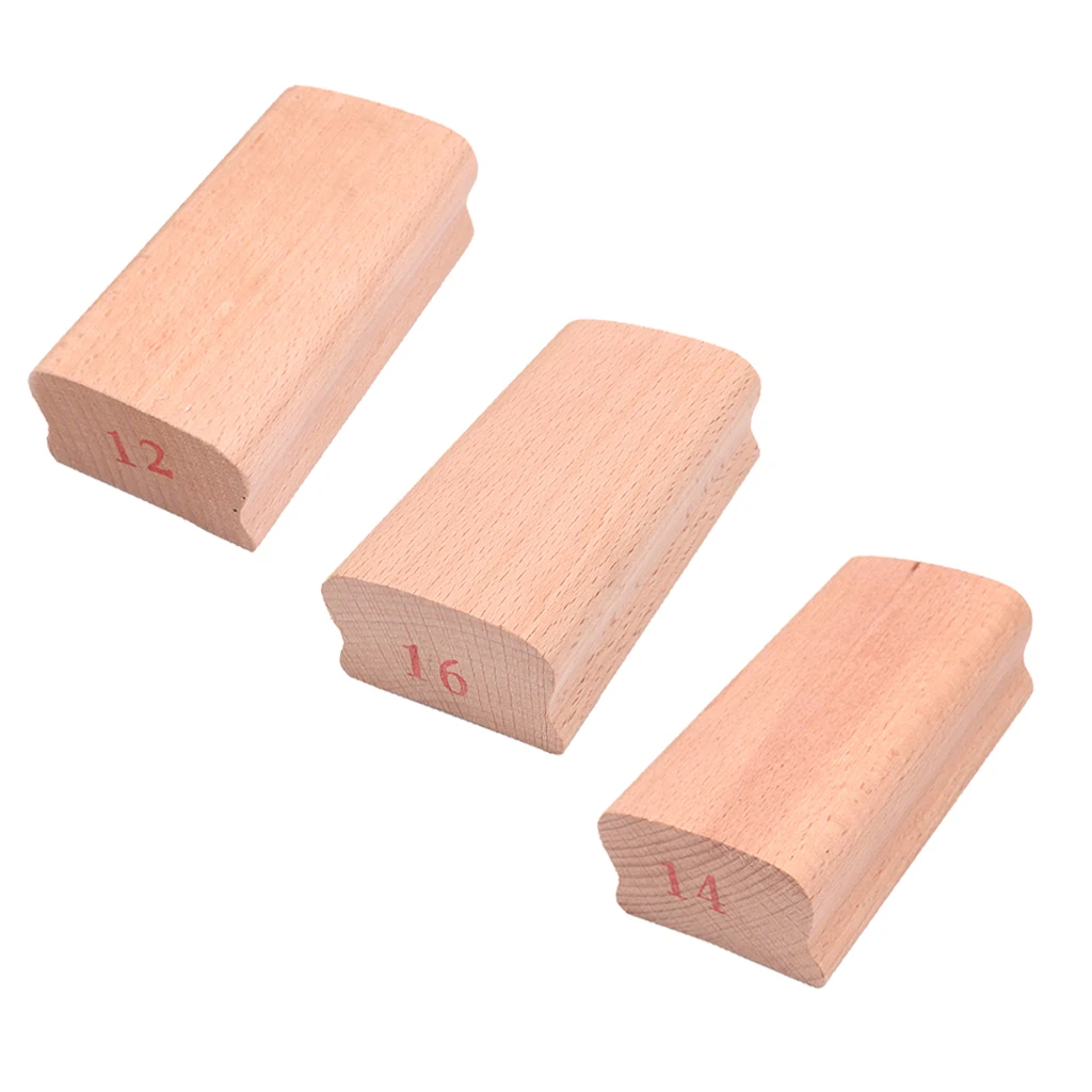 

3 Pieces Radius Sanding Blocks Luthier Tool for Fret Leveling Fretboard Inlay