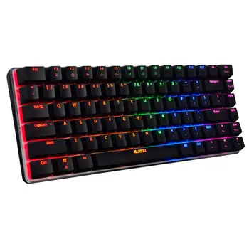 

Backlit LED Wired Gaming Keyboard Mechanical Feeling Backlit Keyboards USB 82 Keys Keyboard Computer Game Keyboards