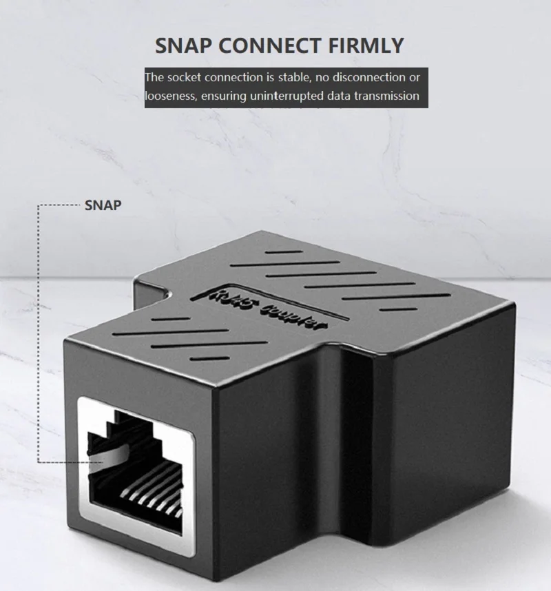 usb to hdmi cable 1Pcs 1 To 2 Way LAN RJ45 Extender Splitter Ethernet Adapter For Internet Cable Connection 1 Input 2 Output High Quality usb c data cable