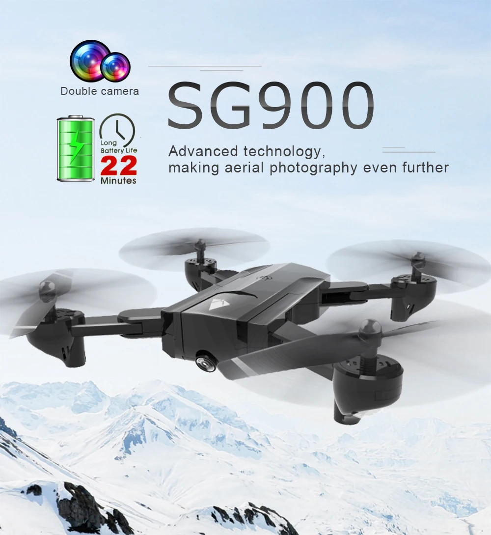 SG900-S SG900 Профессиональный Дрон с камерой 1080P 4K HD gps WiFi FPV 20 мин Время полета широкоугольный Радиоуправляемый квадрокоптер вертолет игрушки