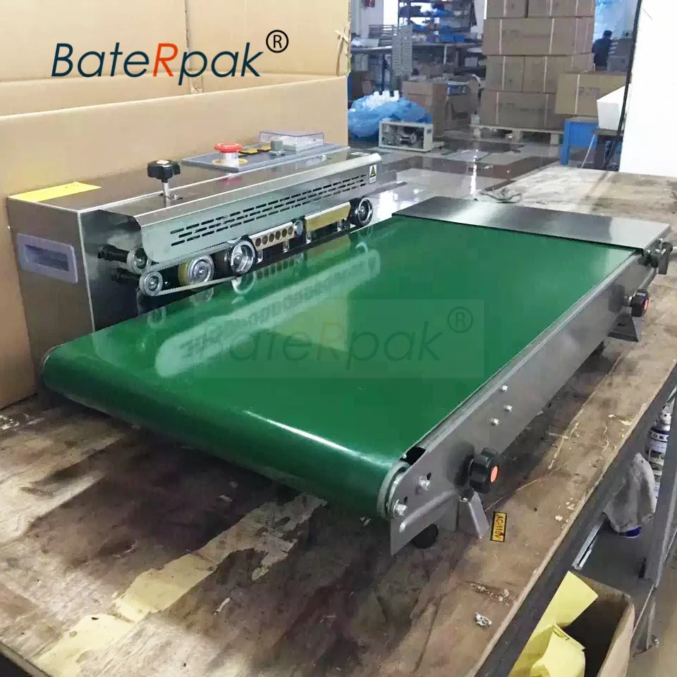 

FR-770 BateRpak Heavy duty add width Continuous film sealing machine,stainless steel band sealer, (220V/50Hz)