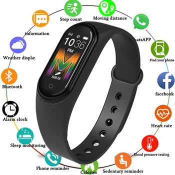 

M5 Smart Sports Bluetooth Watch Smart Wristband IP68 Waterproof Blood Pressure Fitness Activity Tracker Pedometer Wristband
