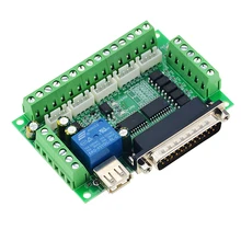 Machine à graver MACH3 verte, panneau de dérivation CNC à 5 axes avec coupleur optique pour contrôleur d'entraînement de moteur pas à pas 1 pièces