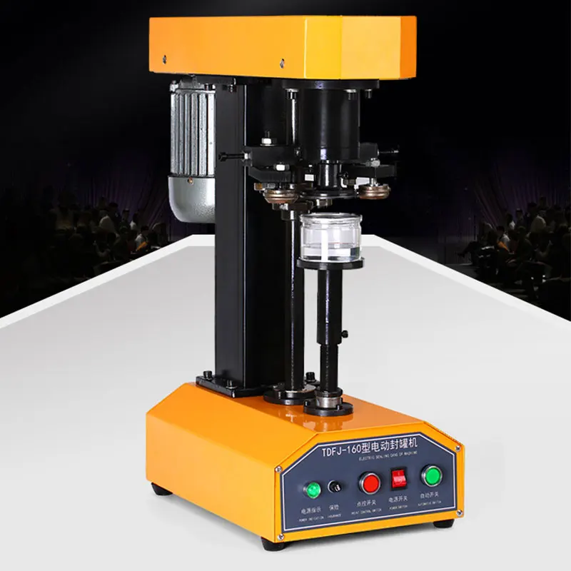 Automatic food cans capping machine sealing machine plastic aluminum snacks dried fruit tin can paper cans sealing machine