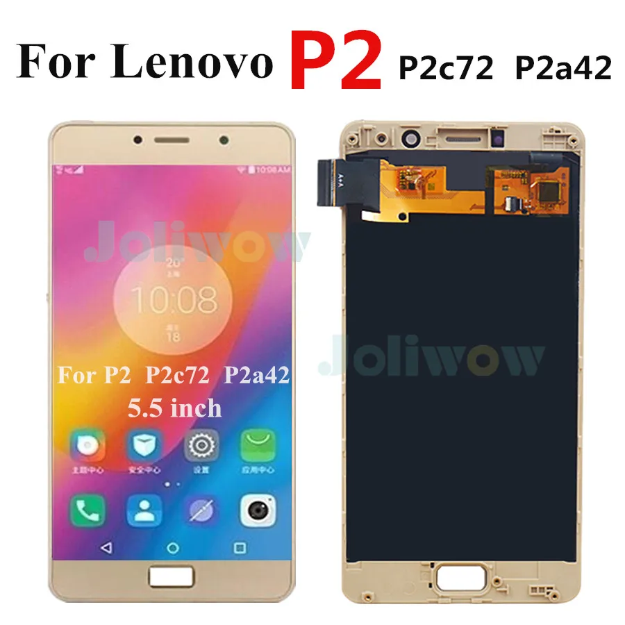 ЖК-дисплей для Lenovo Vibe P2 P2c72 P2a42 сенсорная панель стеклянный датчик дигитайзер с