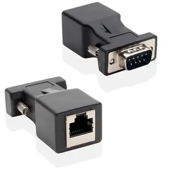 

RJ45 To RS232 DB9 9-Pin Serial Ports Male To RJ45 Cat5e/ 6 Ethernet Adapter