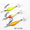 1Pcs 8/11/20g Rotating Metal VIB vibration Bait Spinner Spoon Fishing Lures Jigs Trout Winter Fishing Hard Baits Tackle Pesca ► Photo 2/6