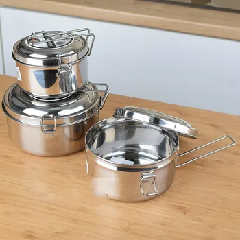 

Stainless Steel Lunch Box 2 Layer Heated Eco Friendly Bento Box Kitchen Storage Adult Marmita Termica Food Containers AC50LB