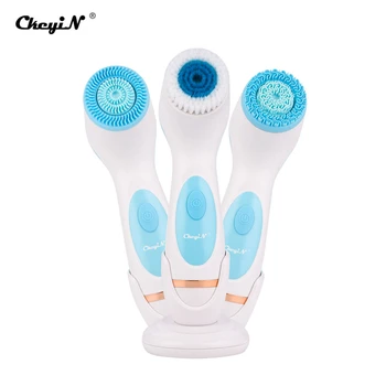 

3 in 1 Electric Facial Cleanser Wash Face Cleaning Machine Skin Pore Cleaner Body Cleansing Massage Beauty Massager Clean Tools