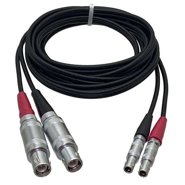 แบบ Dual FFA 1S 1 C9ถึง00S 00 C5การเชื่อมต่อปลั๊กตัวผู้สายคู่สำหรับเครื่องตรวจจับข้อบกพร่องอัลตราโซนิคหางปลา 1