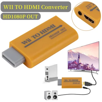 

Wii to HDMI Converter Cordless Adapter 1080P Connector Output Video Support All Wii Display Modes