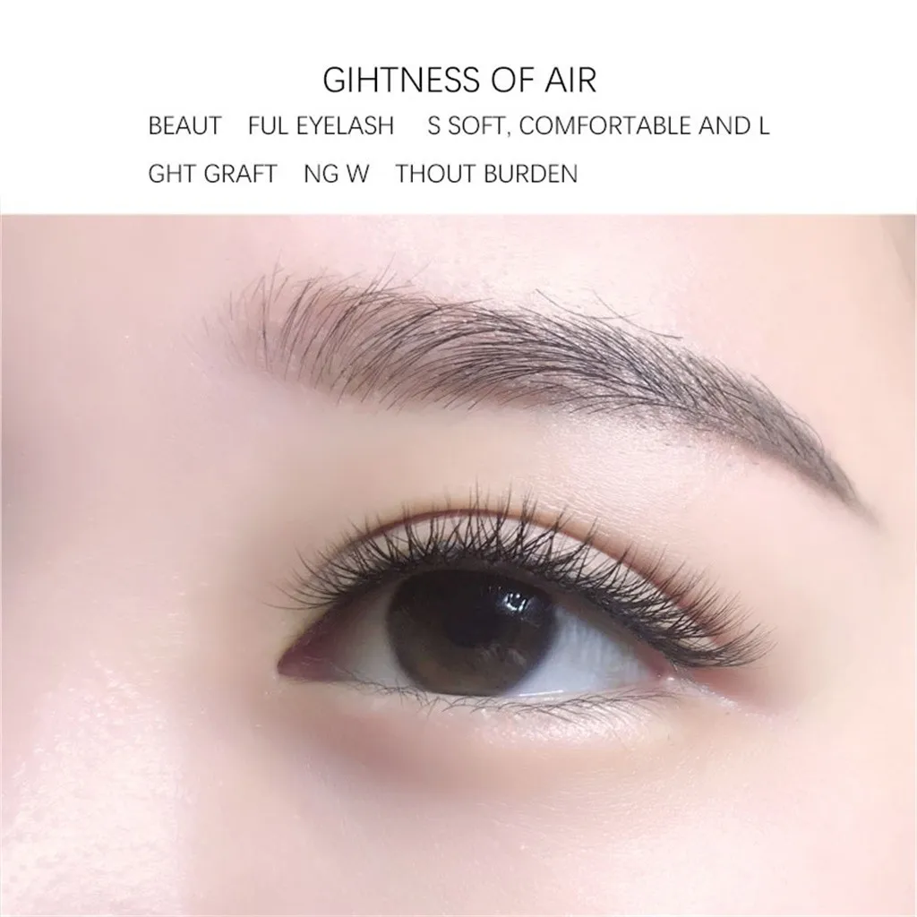 Individual False Eye Lashes Black Silk Eyelashes Extension False Eyelash Set Grafting Fake False Eyelashes Extension Maquiagem