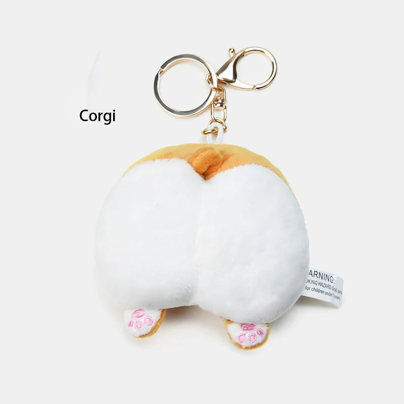 Spoof ass  Schoolbag Pendant Keychain  Creative Cute Ugly Doll  Plush  toy Small  Doll Bac Kpack  Pendant