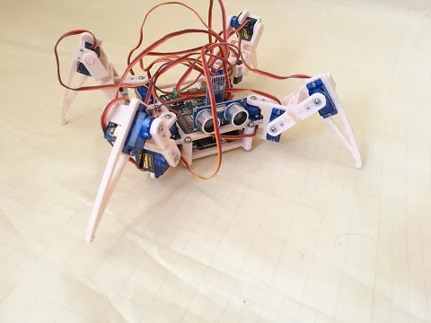 12DOF 8DOF 3D принт 4 брюки с широкими штанинами рулевой двигатель Робот с изображением Человека-паука с Bluetooth контроллер Comptiable является производителем Arduino для вождения доска DIY Наборы
