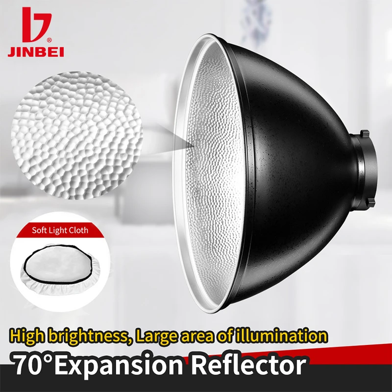 Aluminum 7inch Standard Reflector Bowen With Diffuser Cover For Godox SK300II SK