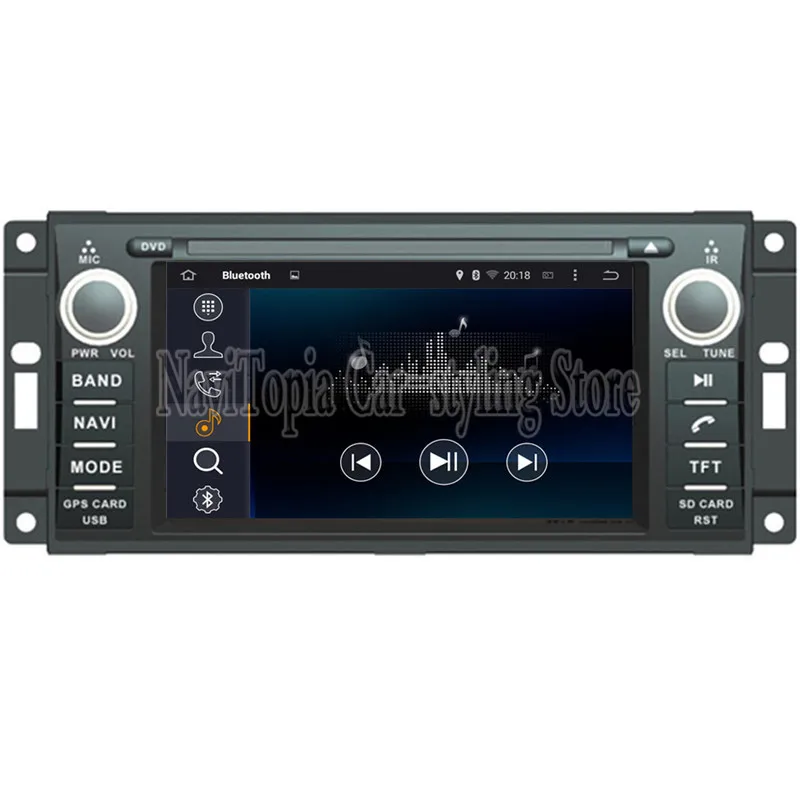 Discount Octa Core 4G RAM 64G ROM Android 9.0 Car DVD Multimedia Player Auto GPS Navigation for JEEP COMMANDER/ for WRANGLER 5