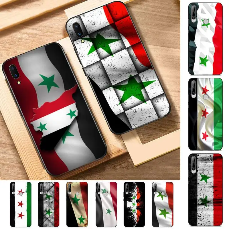 FHNBLJ Syria Flag Phone Case for Huawei Y 6 9 7 5 8s prime 2019 2018 enjoy plus | Мобильные телефоны и аксессуары